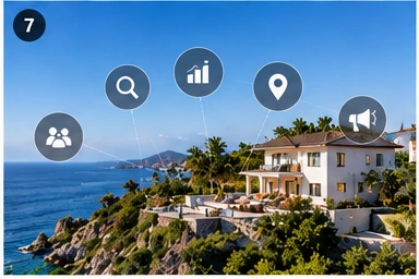 Vacation rental property overlooking the coast
