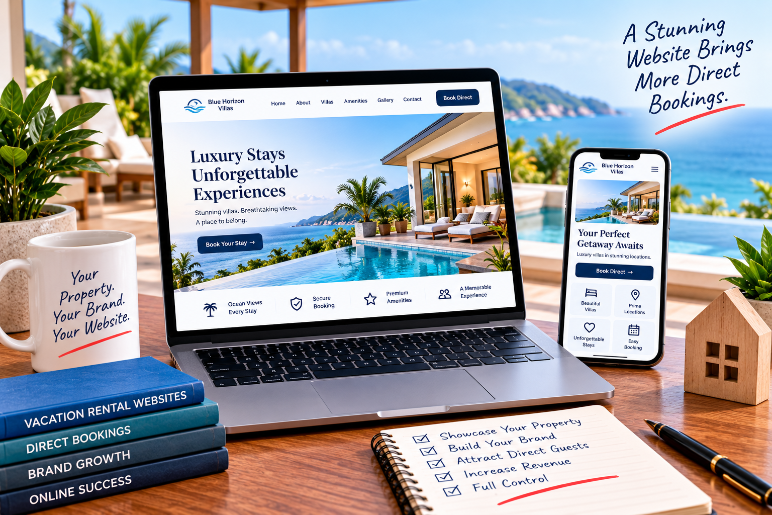 Professional vacation rental website